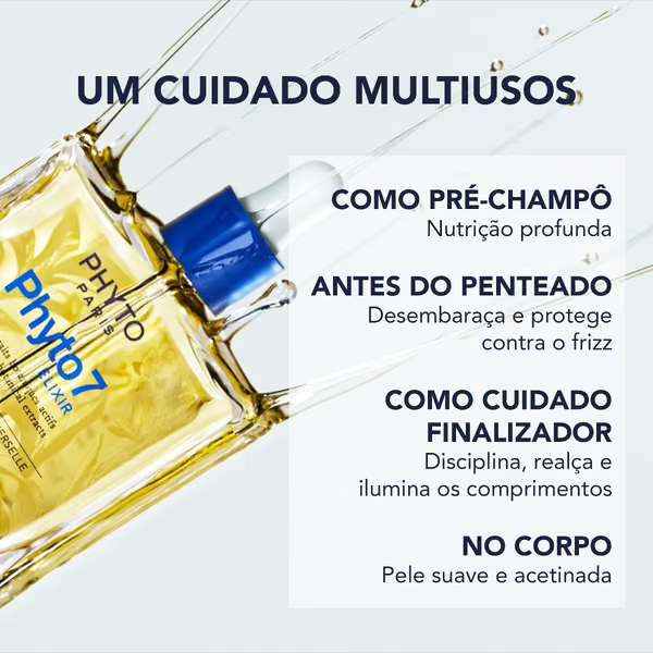 Phyto Nutrição Phyto 7 Elixir Óleo Sublimador Universal Cabelo Danificado Seco 100ml