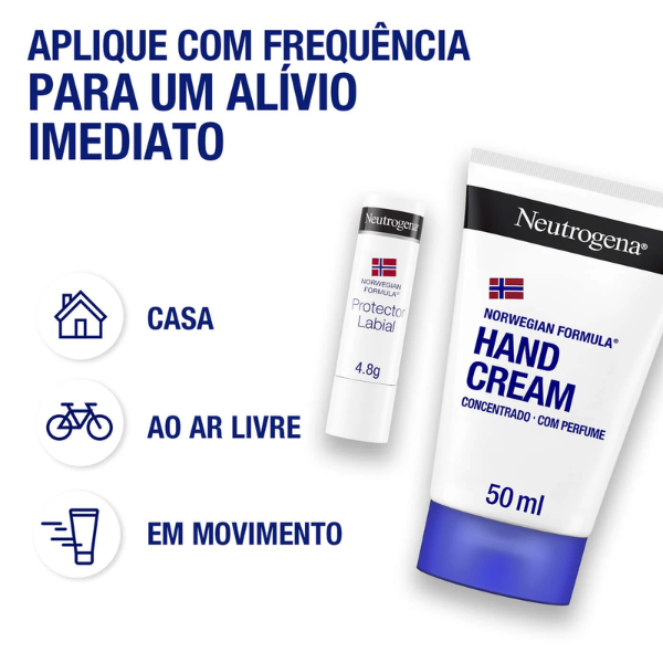 Neutrogena Pack Creme Mãos Concentrado C/Perf. 50ml + Protetor Labial SPF20