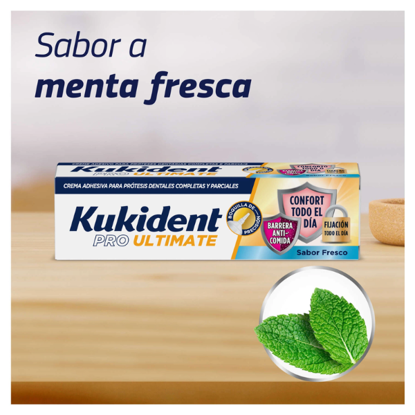 Kukident Pro Ultimate Sabor Fresco Creme Fixador Próteses Dentárias 40gr.