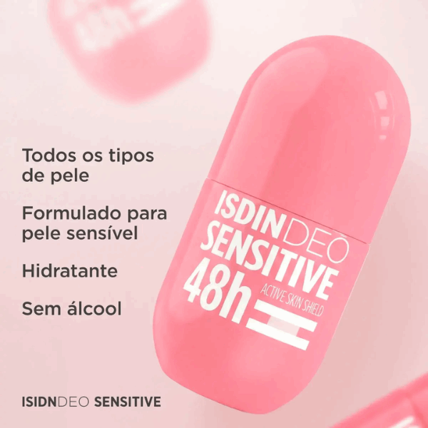 Isdin IsdinDEO Sensitive 48H Desodorizante Antitranspirante Pele Sensível Roll-On 50ml