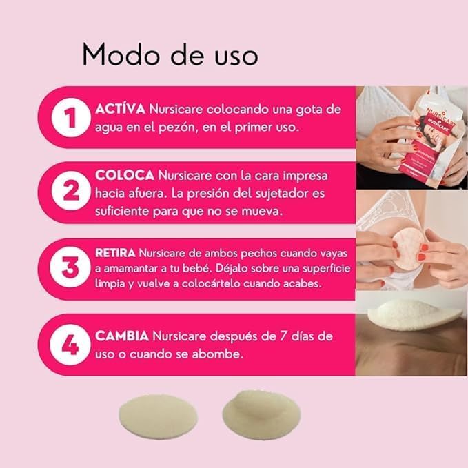 Nursicare Almofada Adesivo Terapêutico Amamentação Cicatrizante Mamilo x6