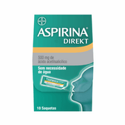 Aspirina® Direkt 500mg s/água 10 saquetas