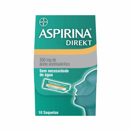 Aspirina® Direkt 500mg s/água 10 saquetas