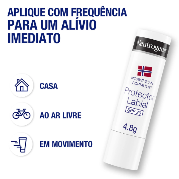 Neutrogena Pack Duplo Protetor Labial SPF20 2x4,8gr.