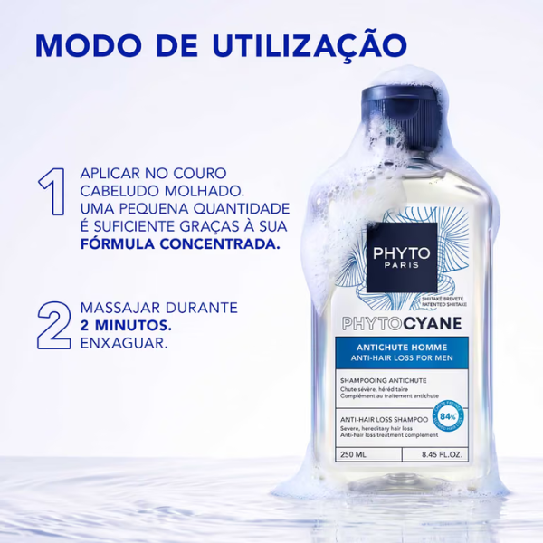 Phyto Phytocyane Intensive+ Champô Antiqueda Homem 500ml