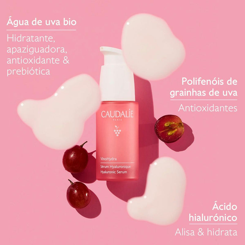 Caudalie VinoHydra Sérum Hialurónico Coffret Rotina Hidratação