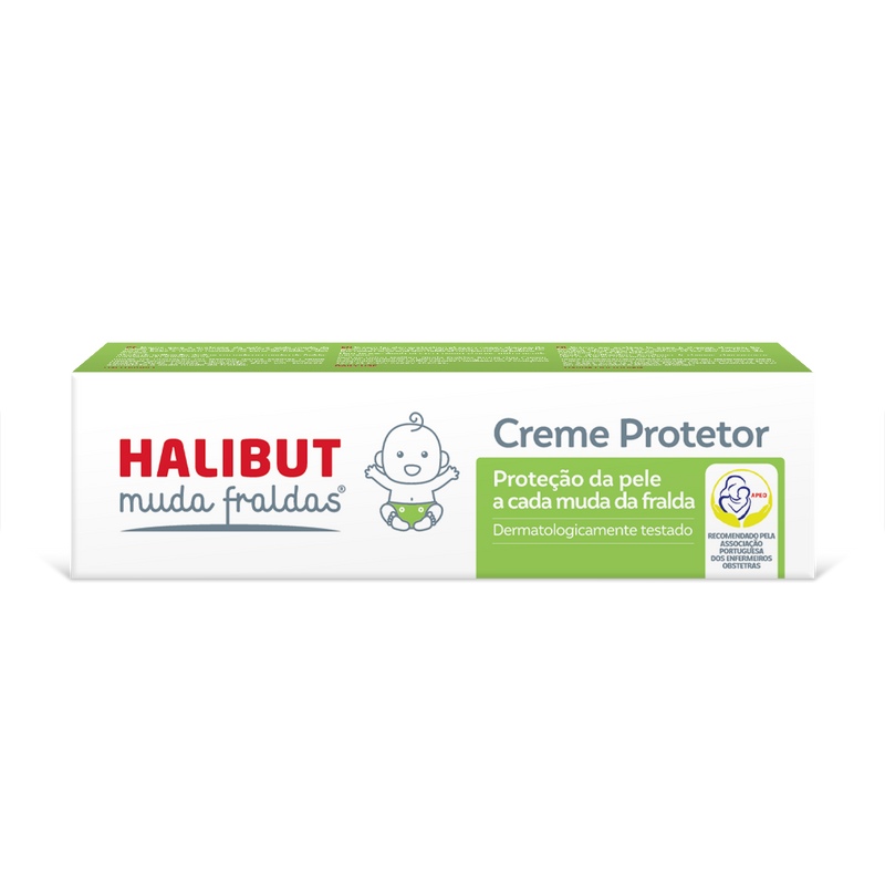 Halibut Muda Fraldas Creme Protetor