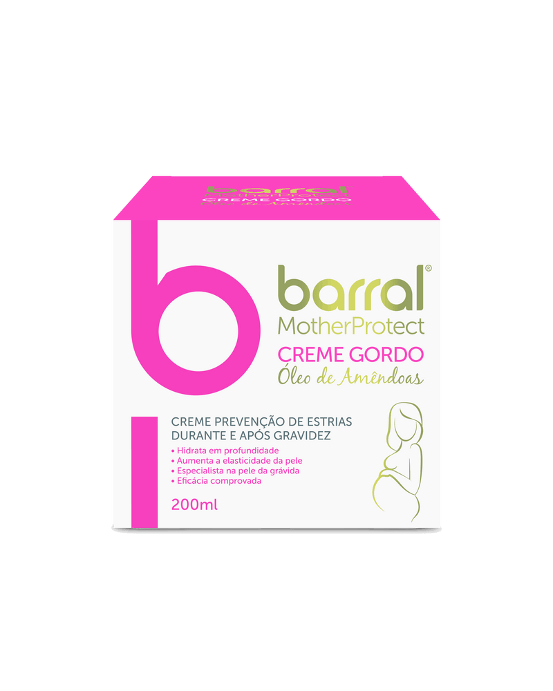 Barral Motherprotect Creme Gordo Óleo Amêndoas 200ml