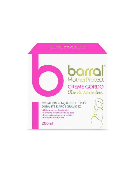 Barral Motherprotect Creme Gordo Óleo Amêndoas 200ml