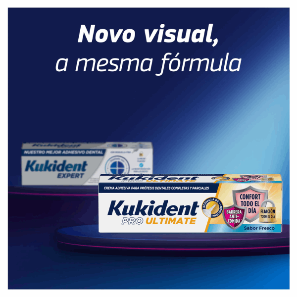 Kukident Pro Ultimate Sabor Fresco Creme Fixador Próteses Dentárias 40gr.
