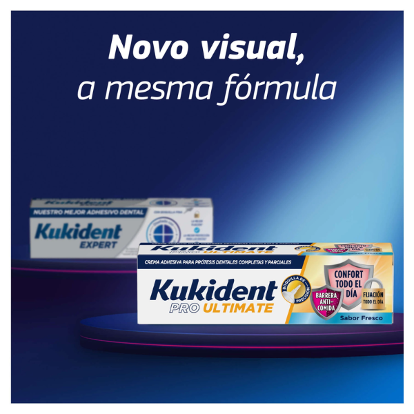 Kukident Pro Ultimate Sabor Fresco Creme Fixador Próteses Dentárias 40gr.