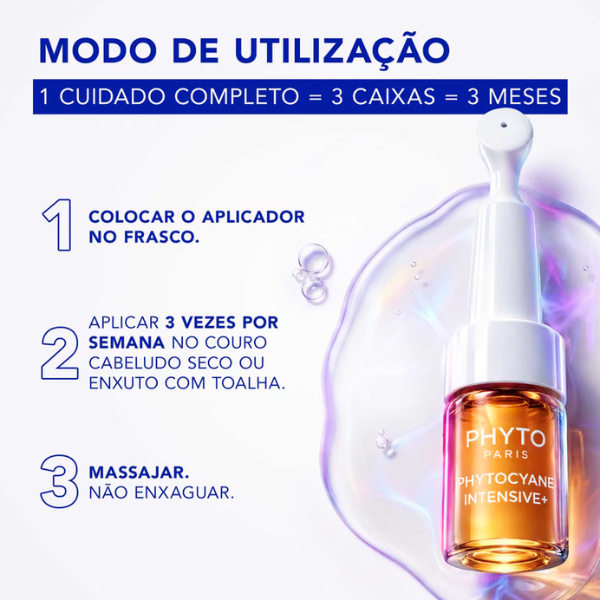 Phyto Phytocyane Intensive+ Cuidado Antiqueda Progressiva Mulher Ampolas 12x5ml