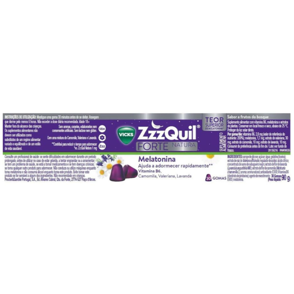 ZzzQuil Forte Natura Melatonina 30 Gomas