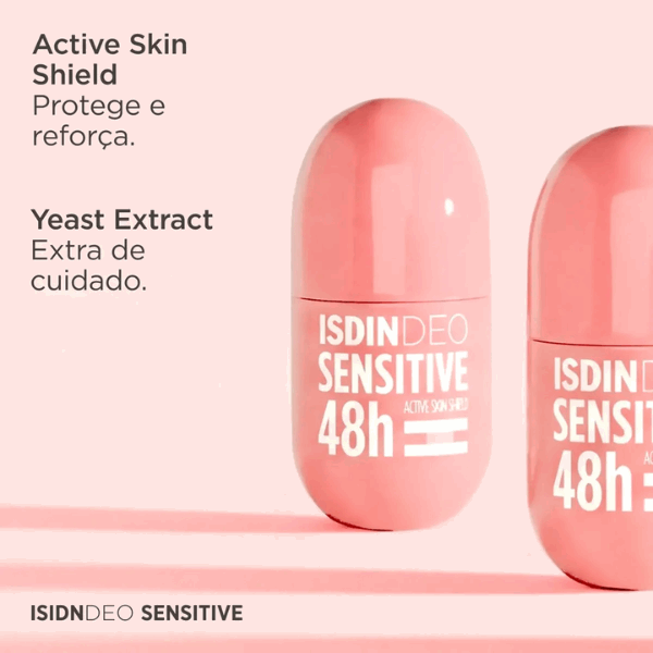 Isdin IsdinDEO Sensitive 48H Desodorizante Antitranspirante Pele Sensível Roll-On 50ml
