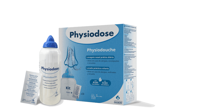 Physiodose Physiodouche Kit Irrigação Nasal