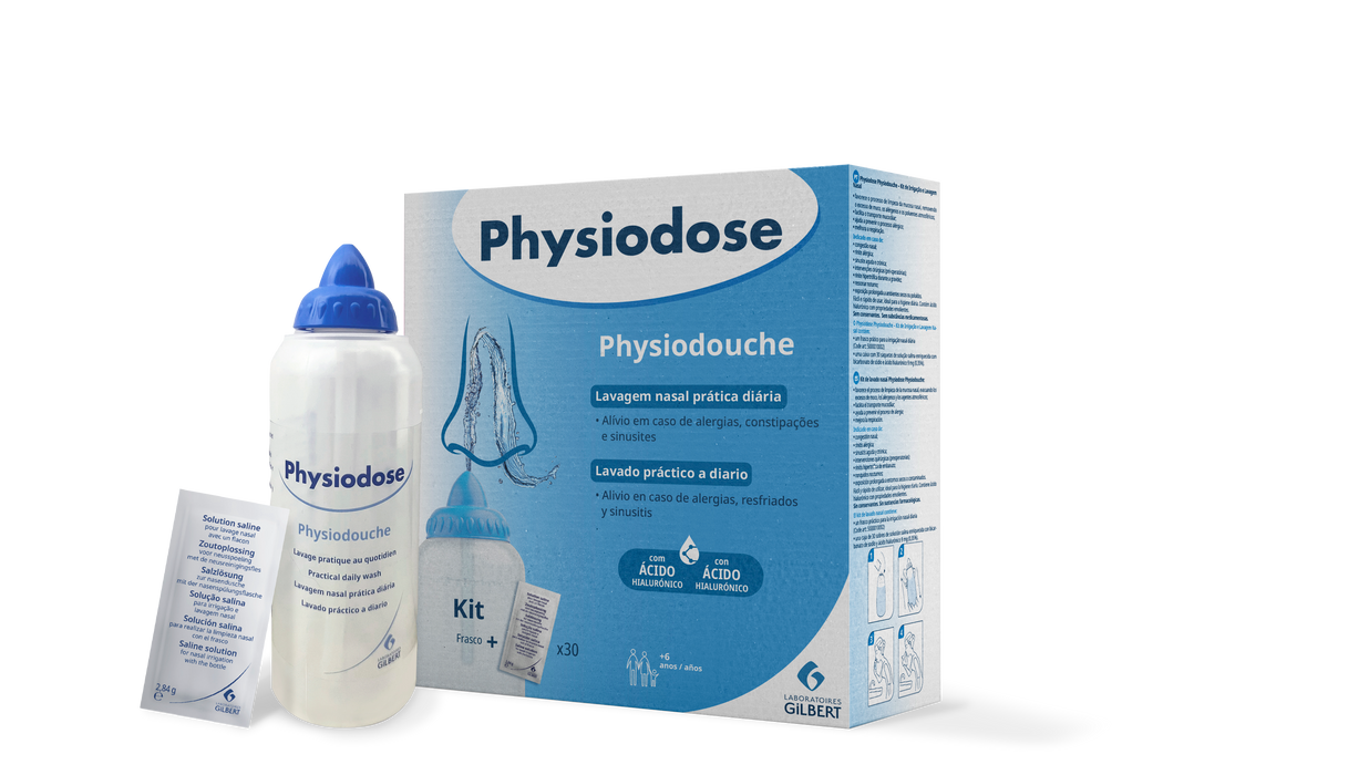 Physiodose Physiodouche Kit Irrigação Nasal