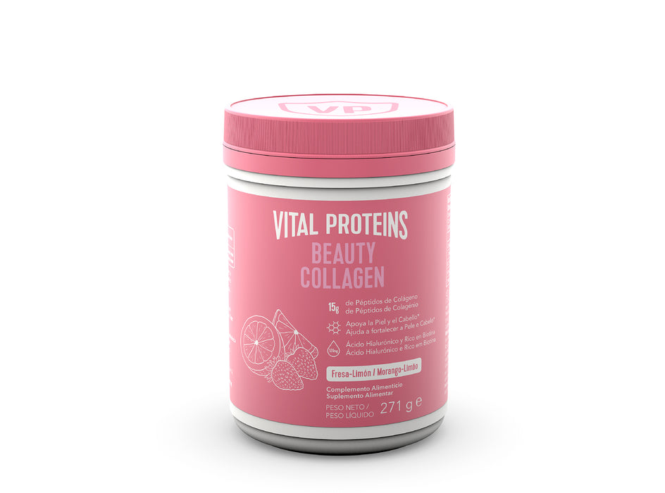 Nestlé Vital Proteins Colagénio Beauty Morango/Limão Pó 271gr.