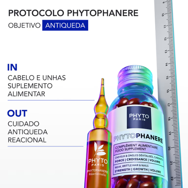 Phyto Phytophanere Pack Queda Reacional Ampolas x12 + OFERTA Champô 100ml