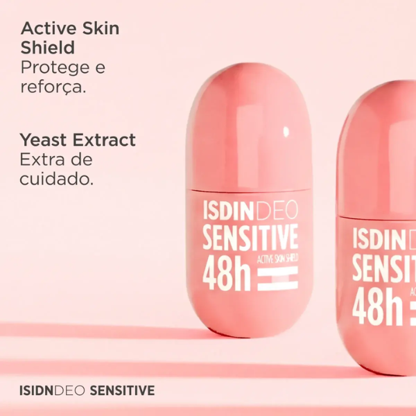 Isdin IsdinDEO Sensitive 48H Desodorizante Antitranspirante Pele Sensível Roll-On 50ml
