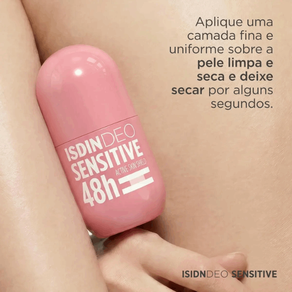 Isdin IsdinDEO Sensitive 48H Desodorizante Antitranspirante Pele Sensível Roll-On 50ml