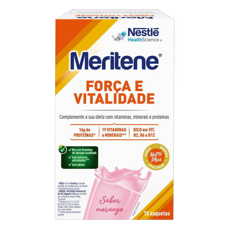 Nestlé Meritene Força & Vitalidade Saquetas 15x30gr.