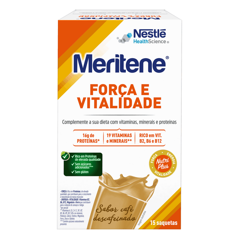 Nestlé Meritene Força & Vitalidade Saquetas 15x30gr.