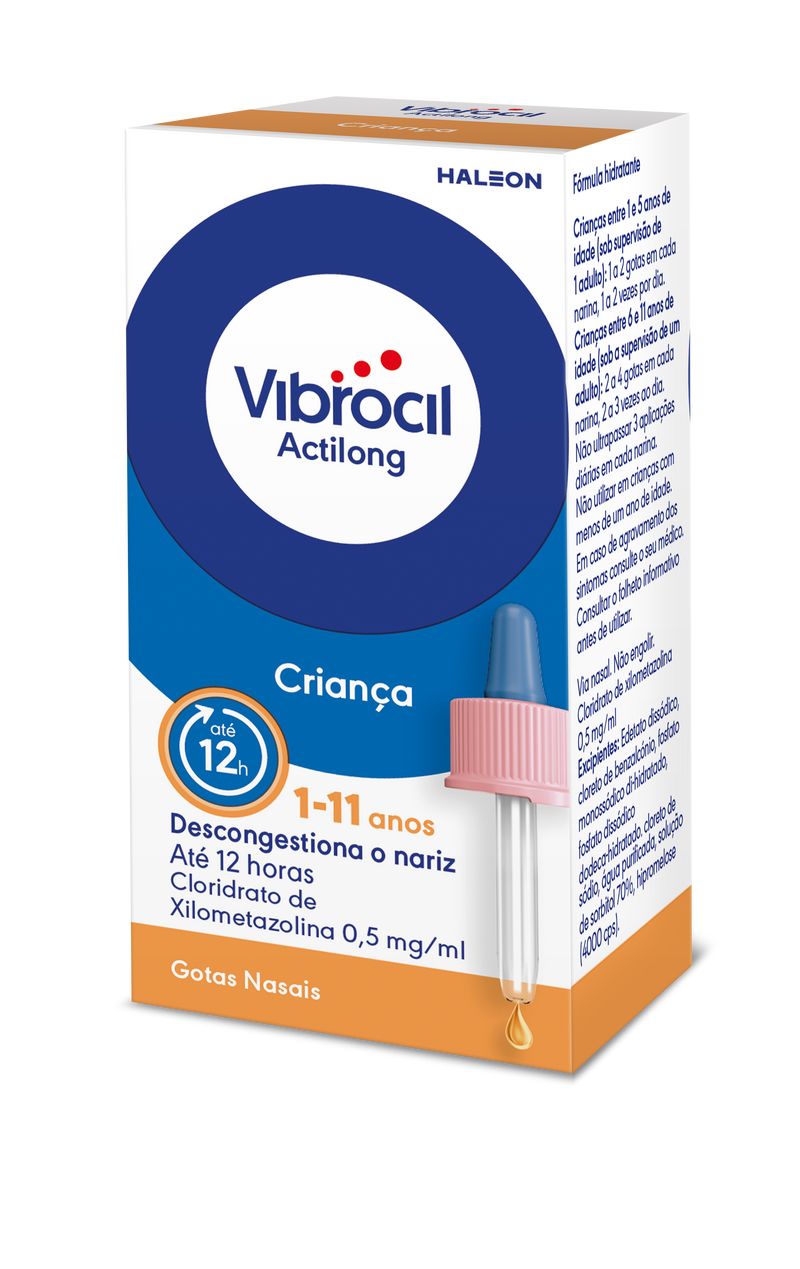Vibrocil Actilong Gotas Nasais Criança 10 ml