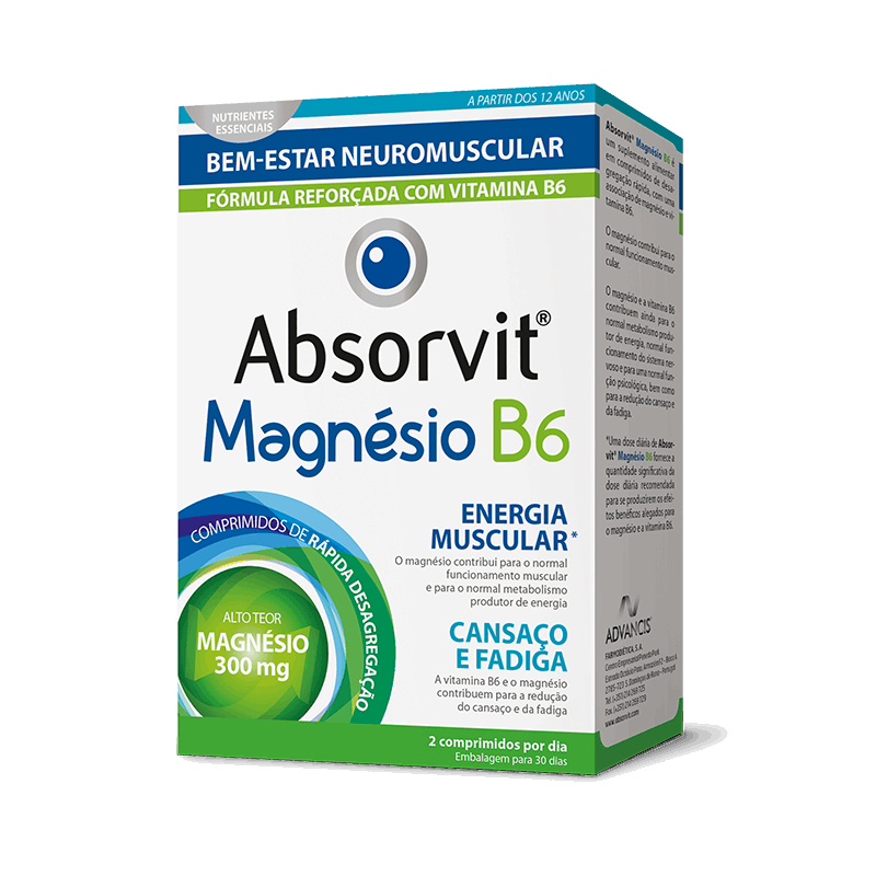 Absorvit Magnésio + B6 60 comp.