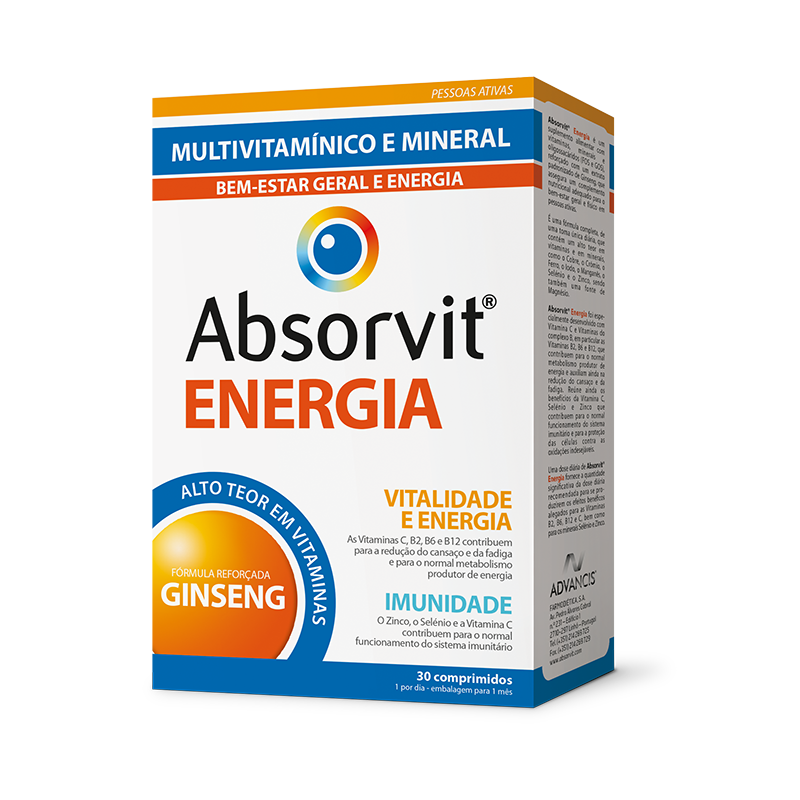 Absorvit Energia Comprimidos