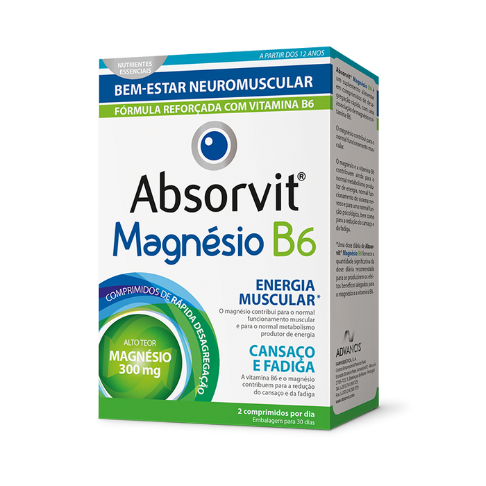 Absorvit Magnésio + B6 60 comp.