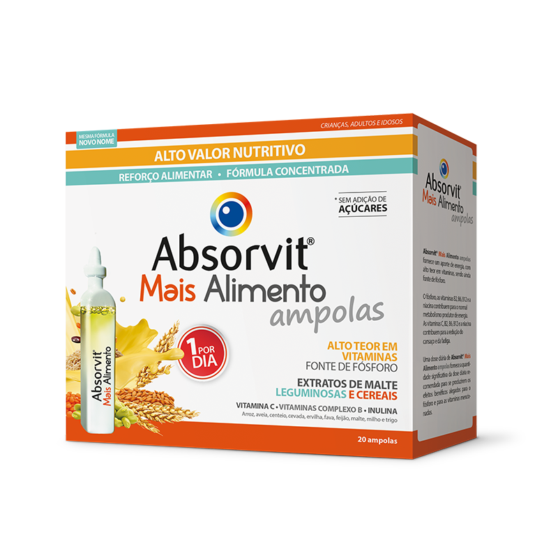 Absorvit Mais Alimento Ampolas 20x15 ml