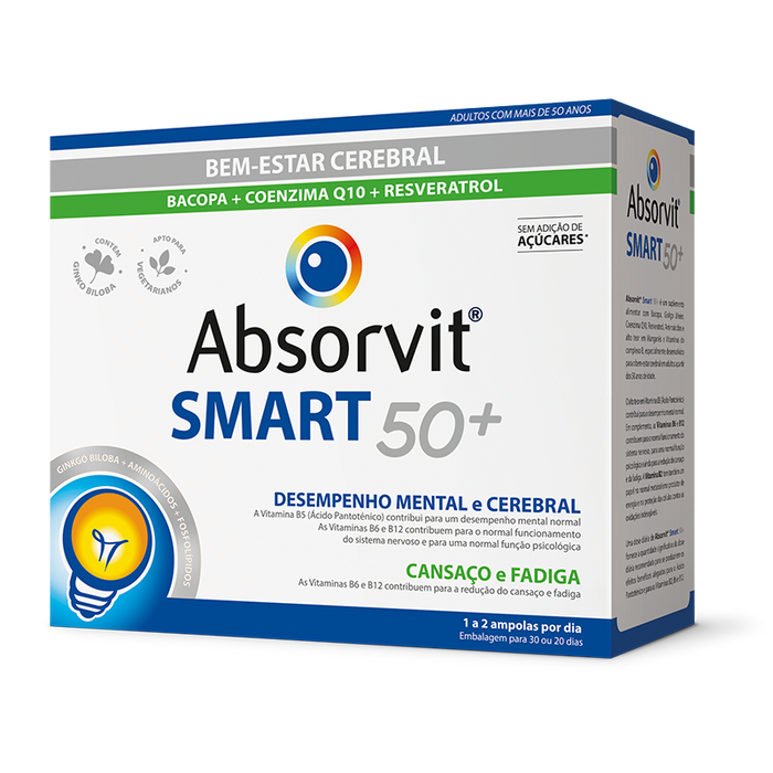 Absorvit Smart 50+  Ampolas 30x10 ml