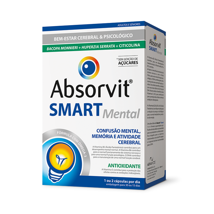 Absorvit Smart Mental 30 cáps.