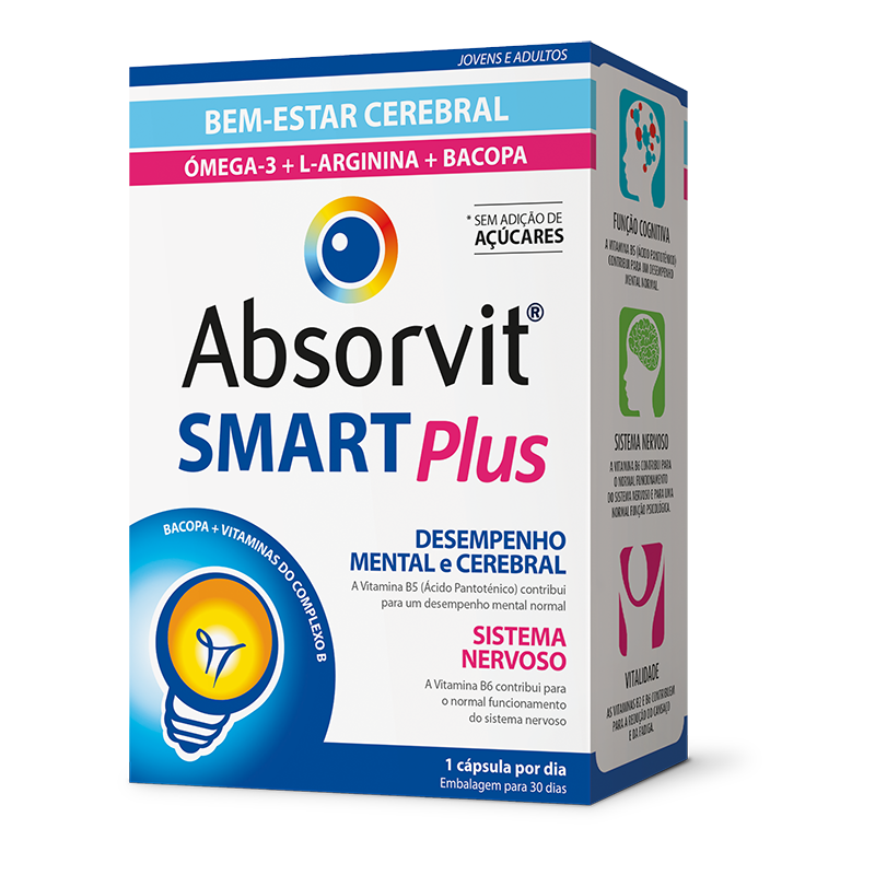 Absorvit Smart Plus 30 capsules | Farmácia 24