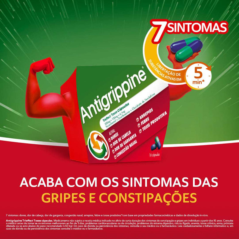 Antigrippine Trieffect Tosse 16 Cápsulas