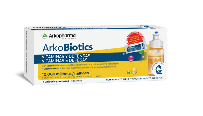 Arkopharma Arkobiotics Vitaminas e Defesas Adultos 7 Unidoses