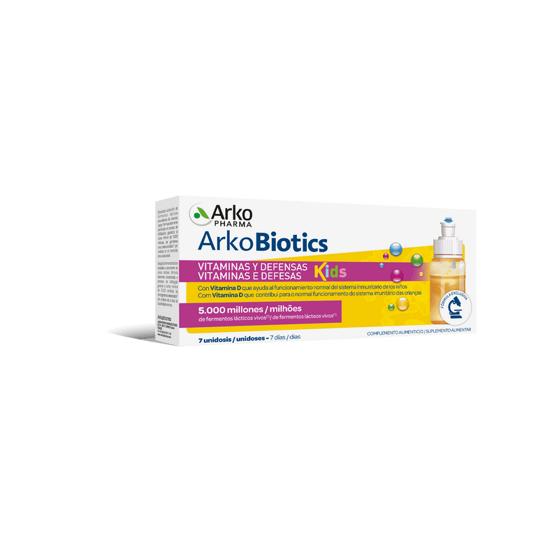 Arkopharma Arkobiotics Vitaminas e Defesas Kids 7 Unidoses