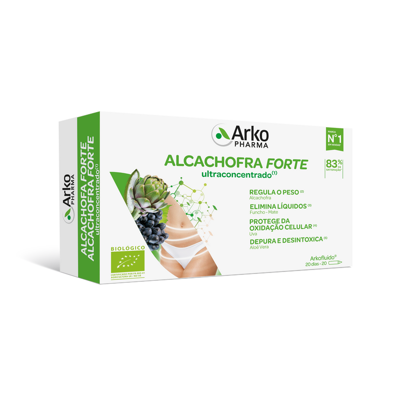 Arkopharma Arkofluido Alcachofra Forte Bio 20 Ampolas