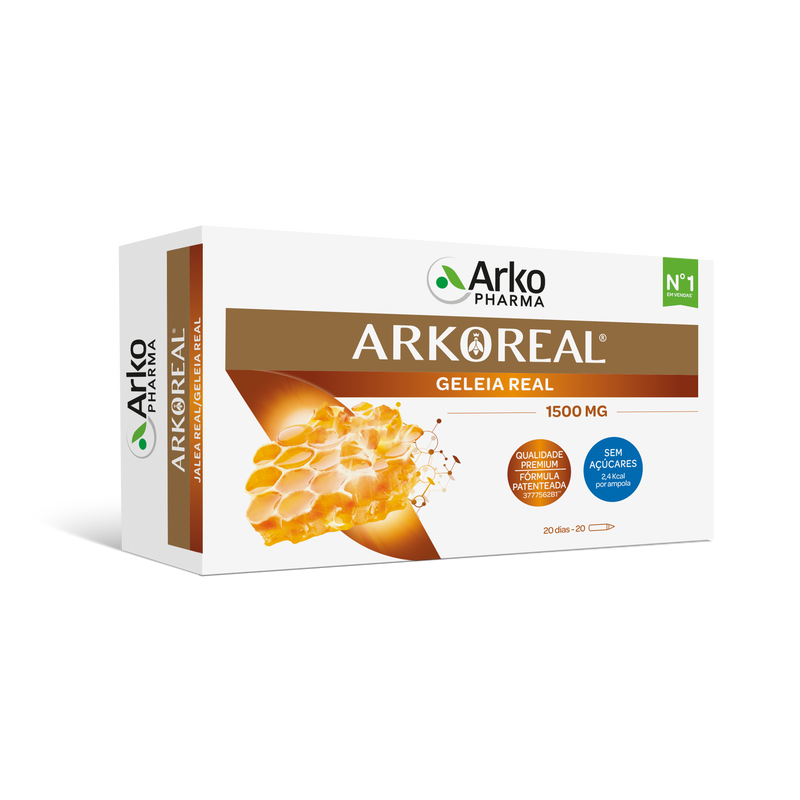 Arkopharma Arkoreal Jalea Real 1500 mg Sin Azúcar 20 Viales