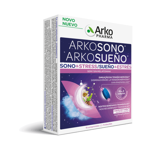 Arkopharma Arkosono Sono & Stress s/Melatonina 15cp.