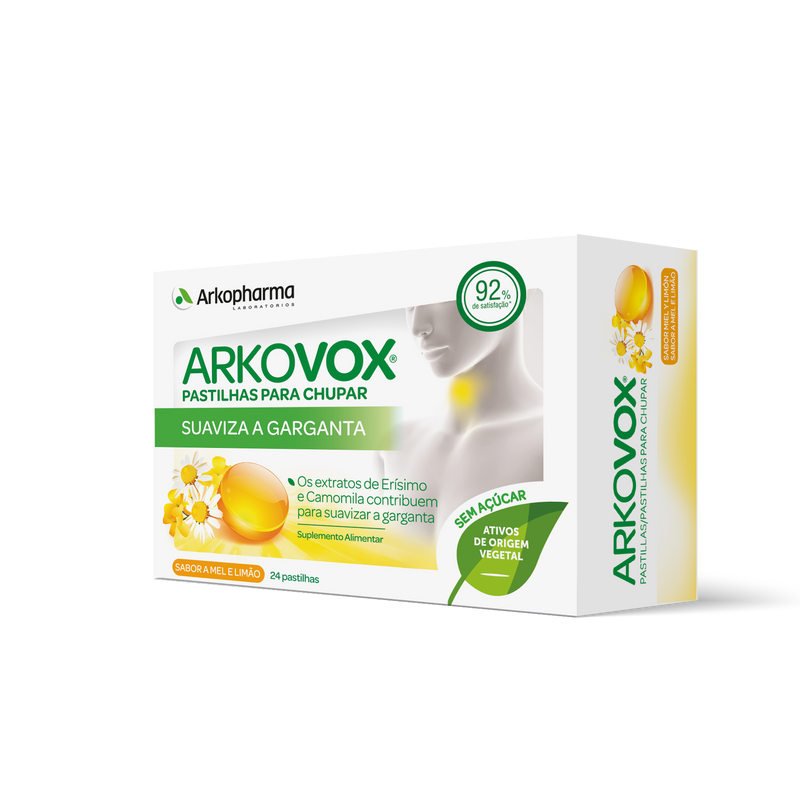 Arkopharma Arkovox Miel y Limón 24 Comprimidos