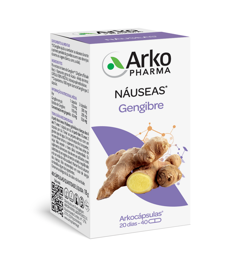 Arkopharma Arkocápsulas Jengibre Bio 40 cápsulas