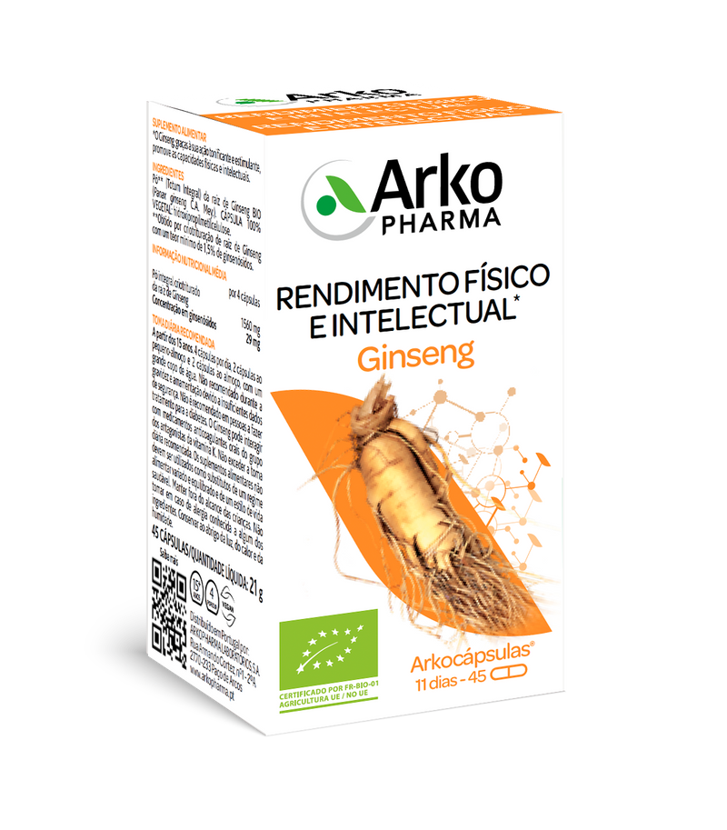 Arkopharma Arkocápsulas Ginseng BIO 45 cápsulas