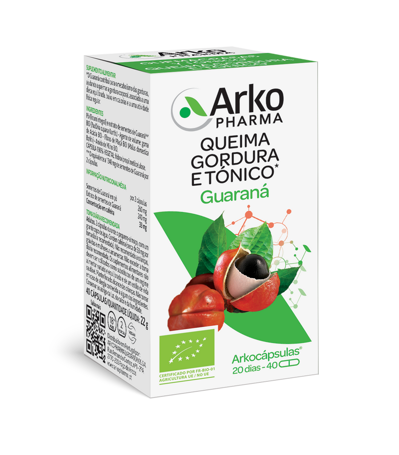 Arkopharma Arkocápsulas Guarana Bio 40 Capsules