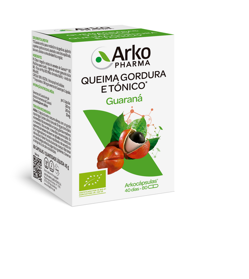 Arkopharma Arkocápsulas Guarana Bio 40 Capsules