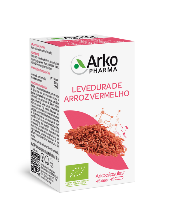 Arkopharma Arkocápsulas Levedura de Arroz Vermelho 45 cáps