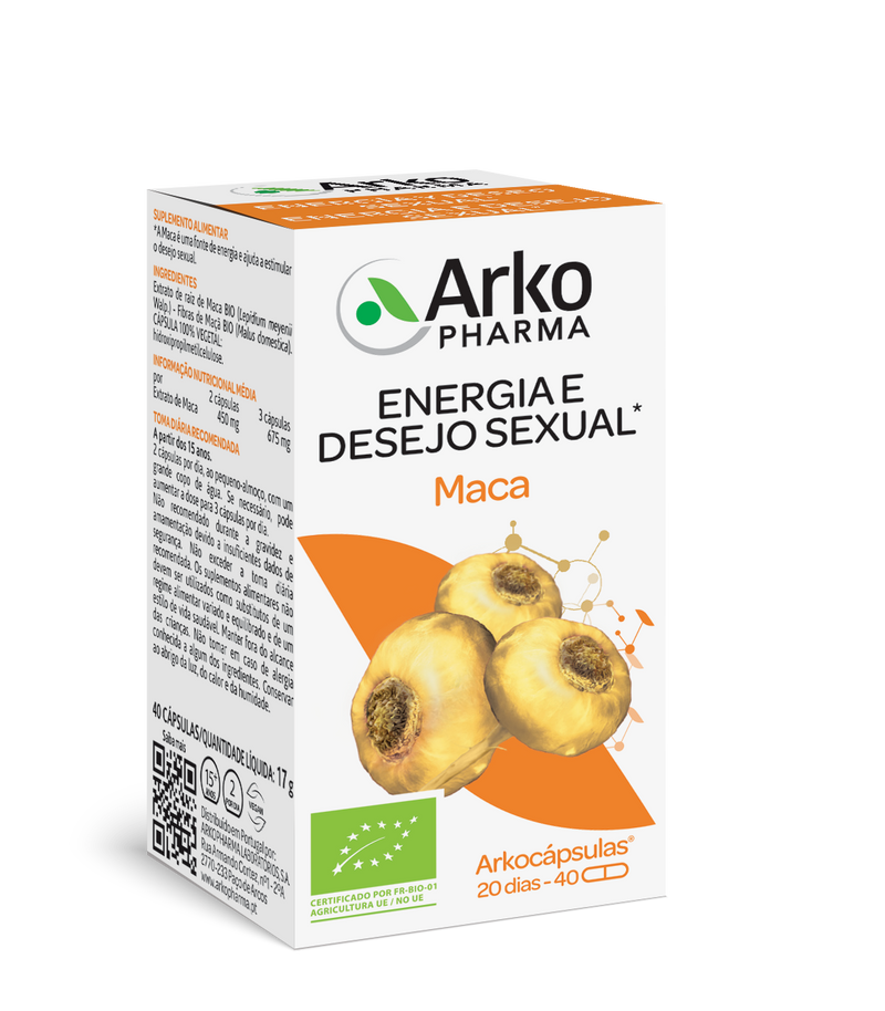 Arkopharma Arkocápsulas Maca BIO 40 cáps