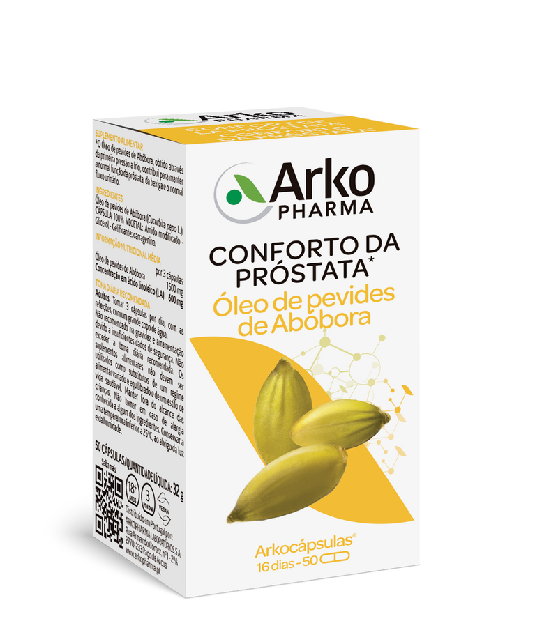 Arkopharma Arkocápsulas Óleo de Pevides de Abóbora 50 cáps