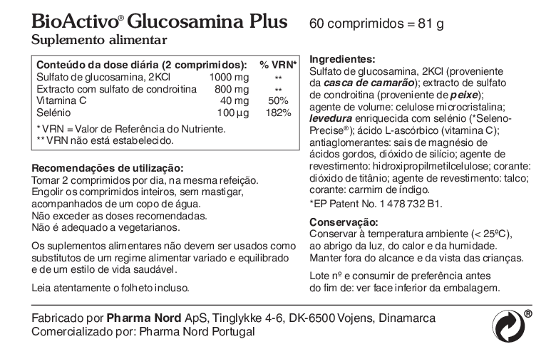 BioActivo Glucosamina Plus Comprimidos