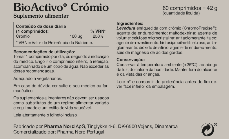 BioActivo Cromio 60 comp.